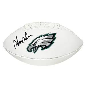 Irving Fryar Signed Philadelphia Eagles Official NFL Team Logo White Football (Beckett)