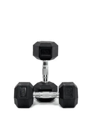 10kg Body Iron Commercial Rubber Hex Dumbbell Pair