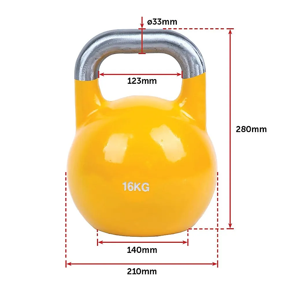 8KG, 12KG, 16KG Pro-Grade Steel KettleBell Set