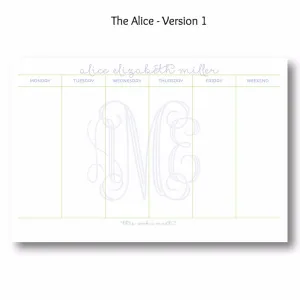 Alice - Personalized Desk Pad