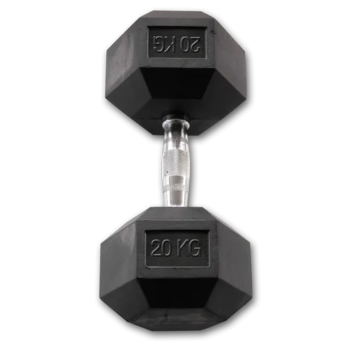 Body-Solid Rubber Coated Hex Dumbbell PACKAGE (235 Kg)