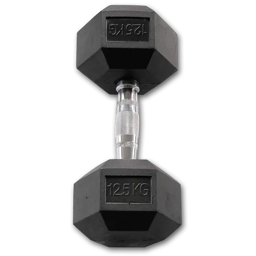 Body-Solid Rubber Coated Hex Dumbbell PACKAGE (235 Kg)