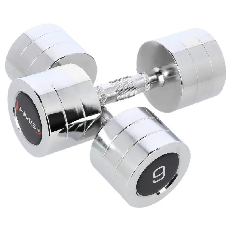 Chrome Dumbbells 2X9 Kg Hms Chd09