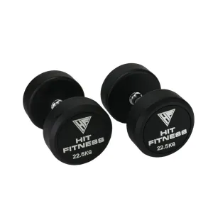 Hit Fitness Round Rubber Dumbbells | 22.5kg