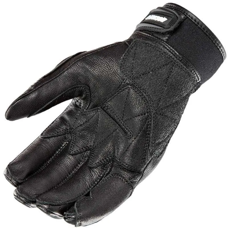 Joe Rocket 'Speedway' Mens Black Leather and Textile Motorcycle Gloves