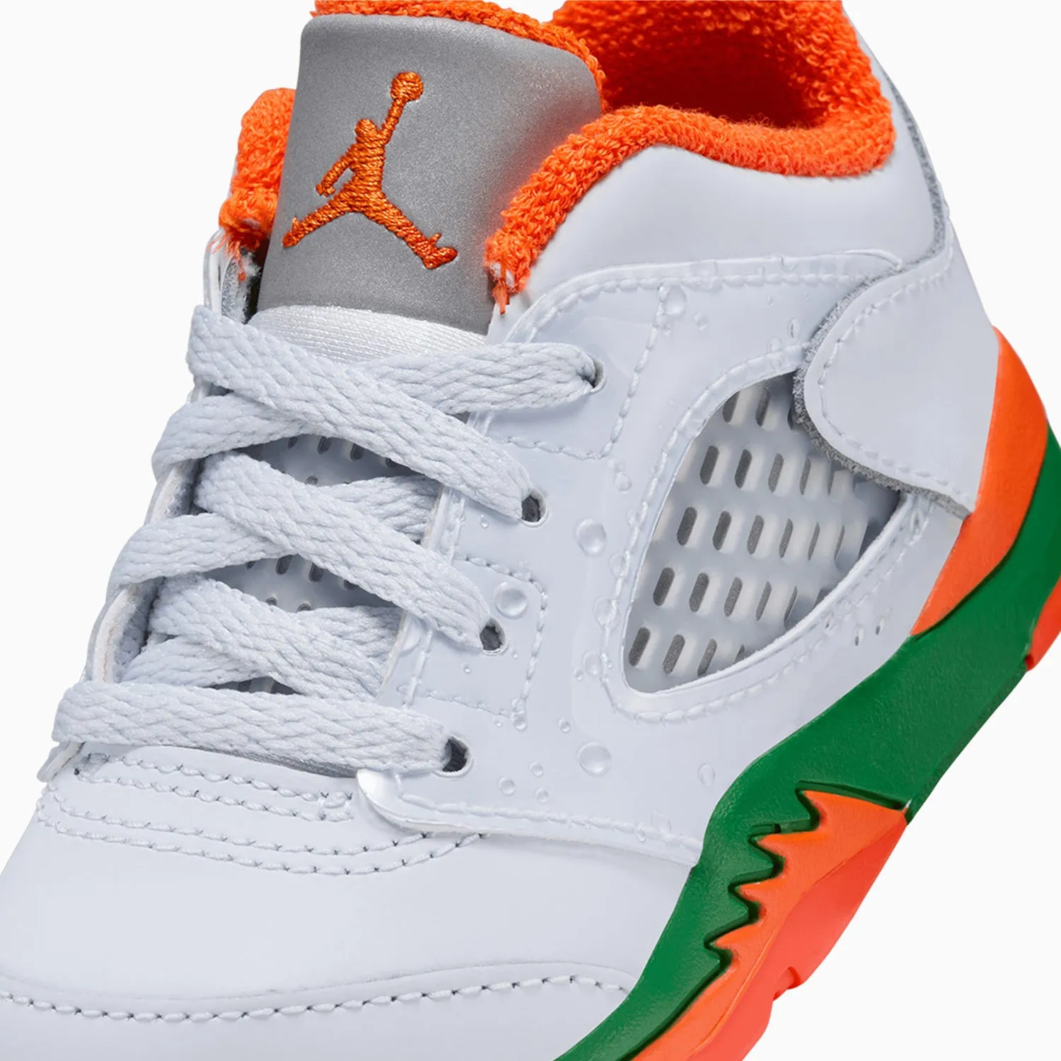 Kid's Air Jordan 5 Retro Low "Miami Hurricanes" Toddlers