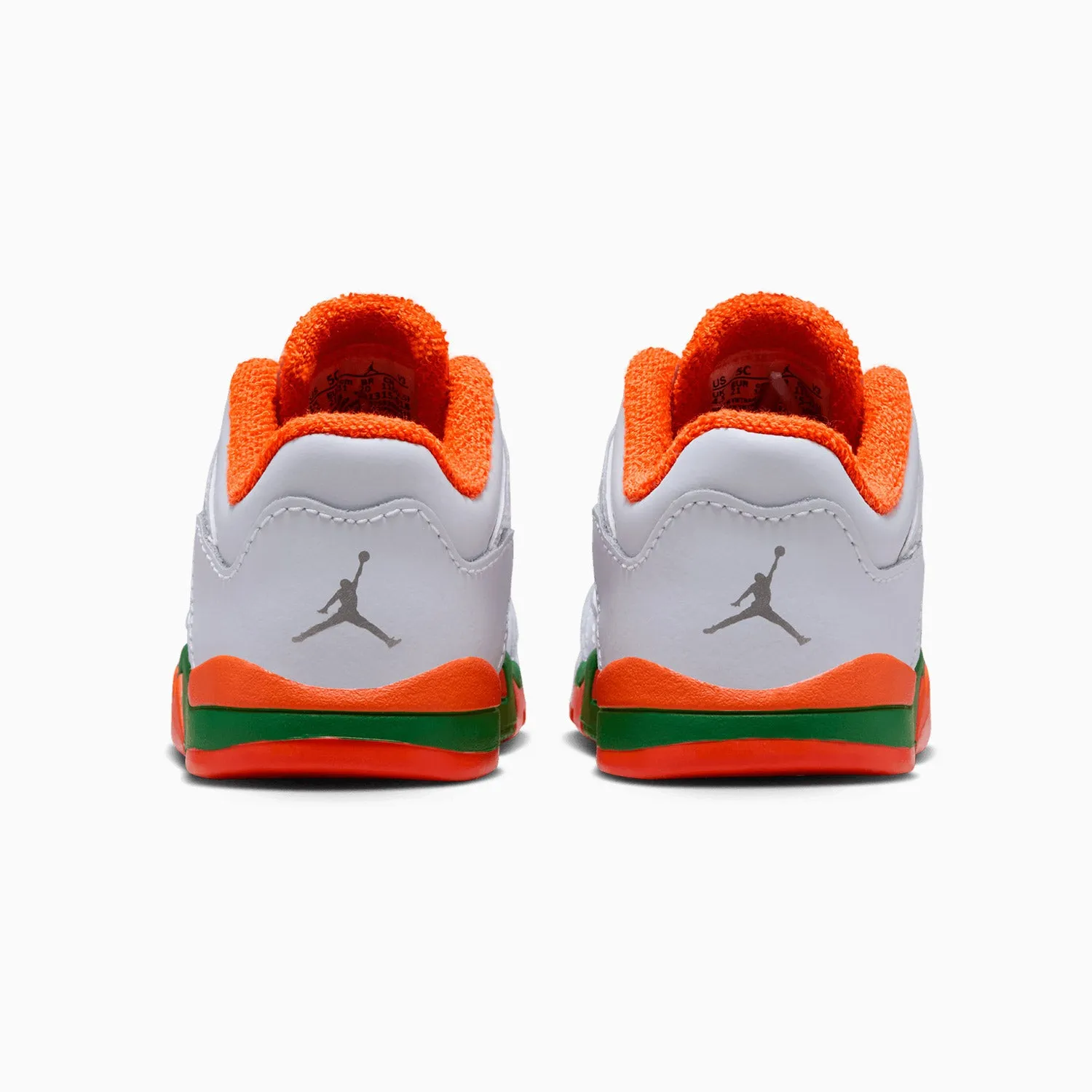 Kid's Air Jordan 5 Retro Low "Miami Hurricanes" Toddlers