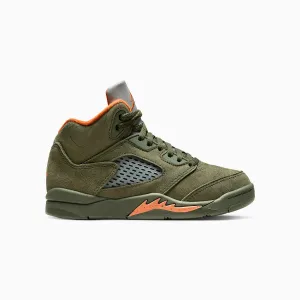 Kid's Air Jordan 5 Retro "Olive" Pre School