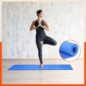 Kriya Classic Yoga Mat | Ink Blue & Sky Blue (Size: 24” x 72” Thickness: 6mm)