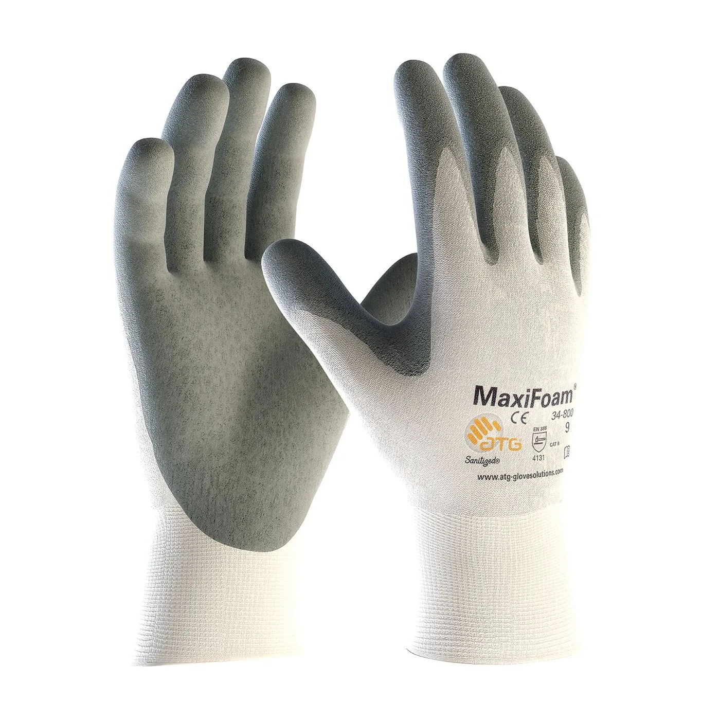 PIP ATG 34 800 MaxiFoam Premium Gloves Nitrile Foam White (1 DZ)