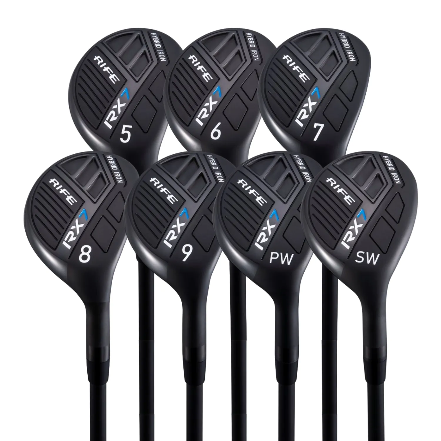 Senior Lady Standard Length Rife RX7 Hybrid Iron Sets & Individual - Graphite Senior "A" Flex