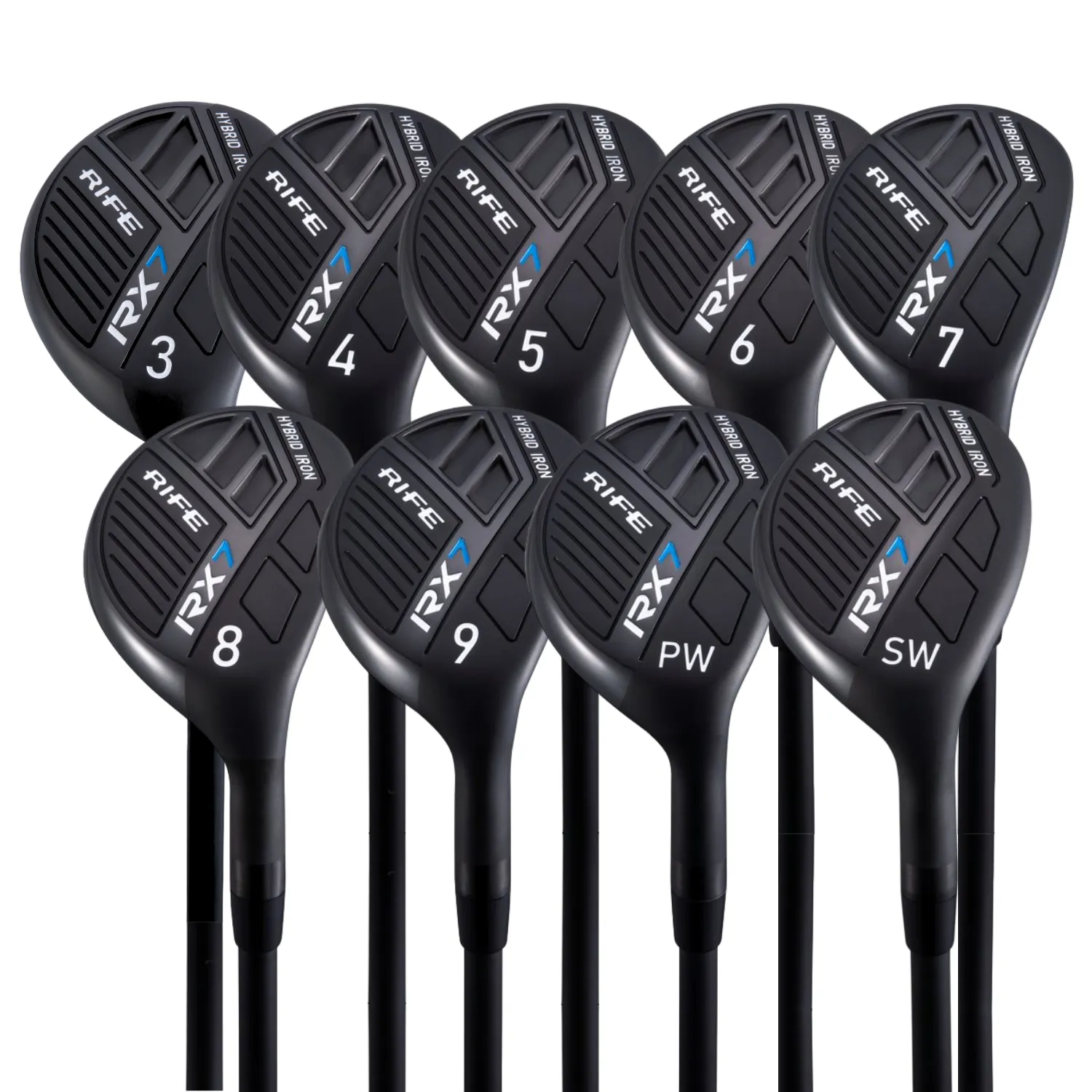 Senior Lady Standard Length Rife RX7 Hybrid Iron Sets & Individual - Graphite Senior "A" Flex