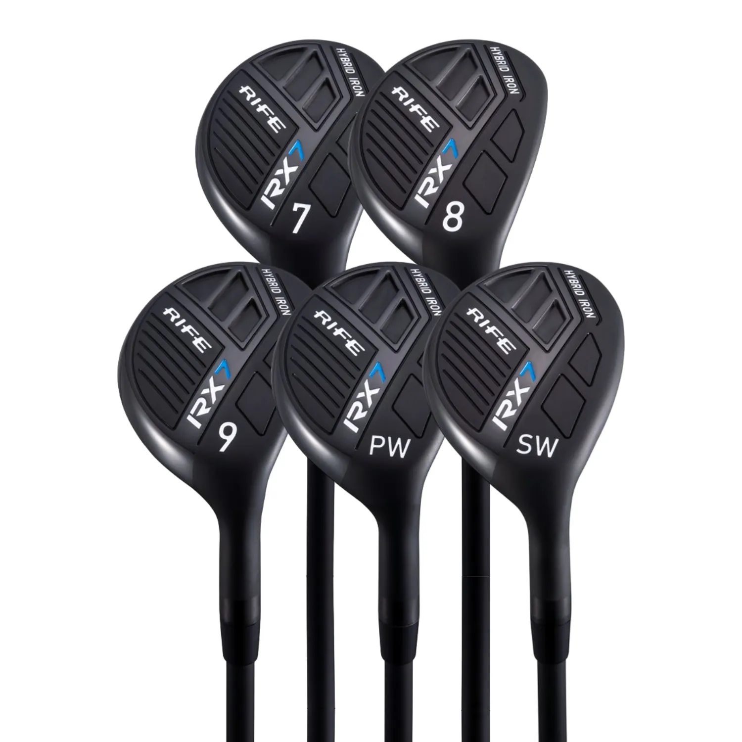 Senior Lady Standard Length Rife RX7 Hybrid Iron Sets & Individual - Graphite Senior "A" Flex