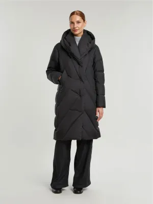 Shona Black Down Quilted Coat