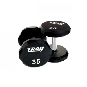 TROY 12 SIDED URETHANE DUMBBELL SET 5-100LBS TSD-U