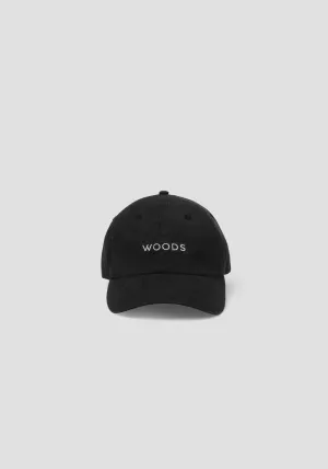 WOODS VINTAGE CAP BLACK