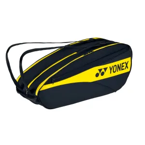 Yonex Medium-Sized Team Series Lightning Yellow Badminton Bag, Holds 6 Pieces - BA42326NEX